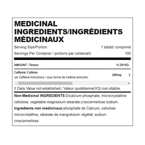 AllMax Caffeine Alertness Focus & Energy Tablets
