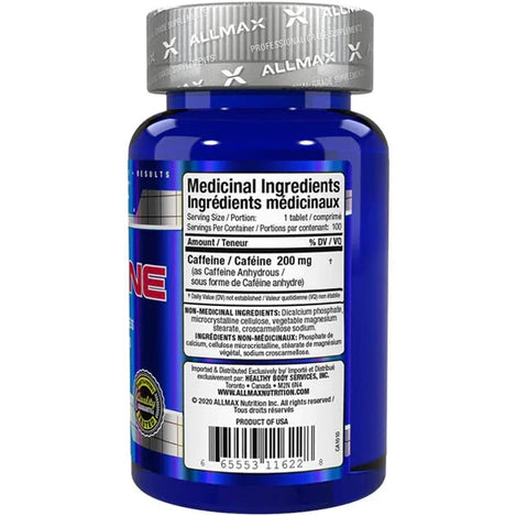 AllMax Caffeine Alertness Focus & Energy Tablets