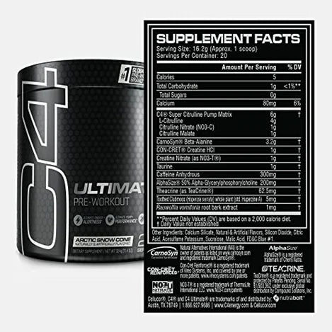 Cellucor C4 Ultimate Pre-Workout 20 Servings