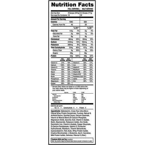 Labrada Muscle Mass Gainer 12lbs